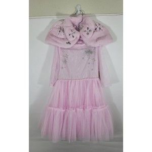 NWT DISNEY PRINCESS TODDLER GIRLS DRESS W/ PINK TULLE 5/6